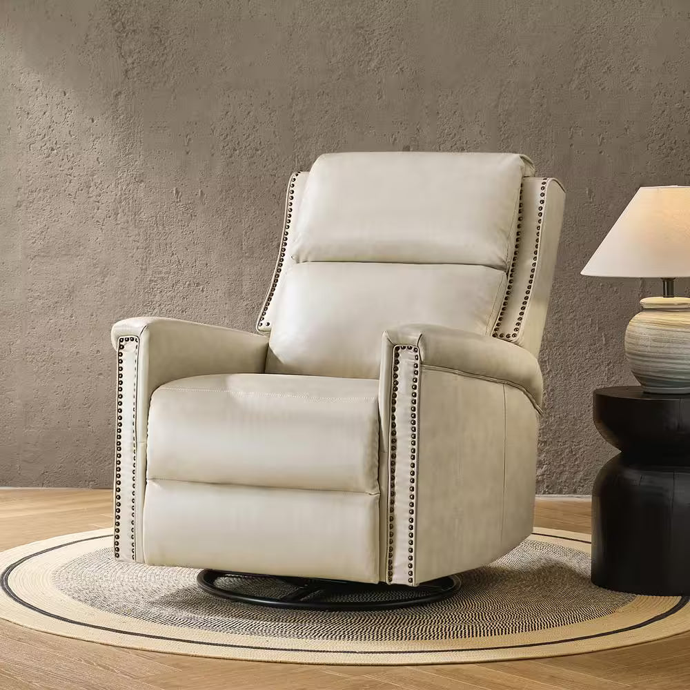 💖Last Day For Clearance💖Traditional Wingback Swivel and Rocker Power Recliner with Motorized Headrest